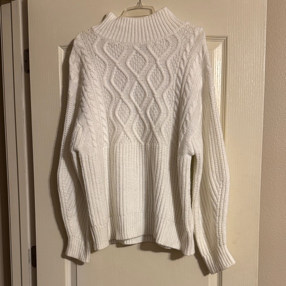 a new day Sweaters - a new day White Cowl Neck Sweater